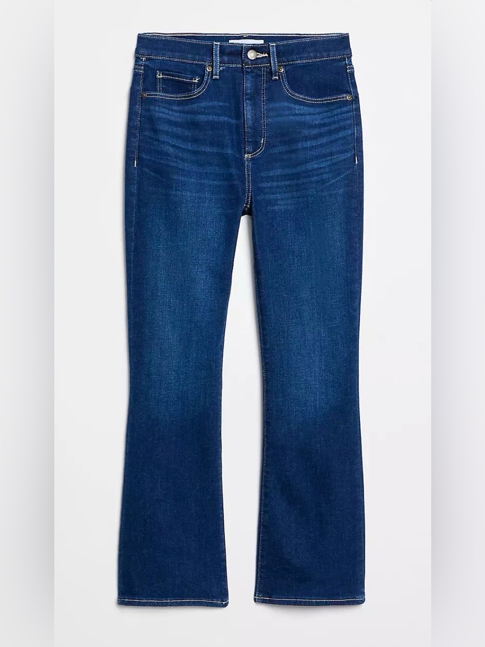 Loft High Rise Kick Crop Jeans in Bright Indigo Wash 32/14
